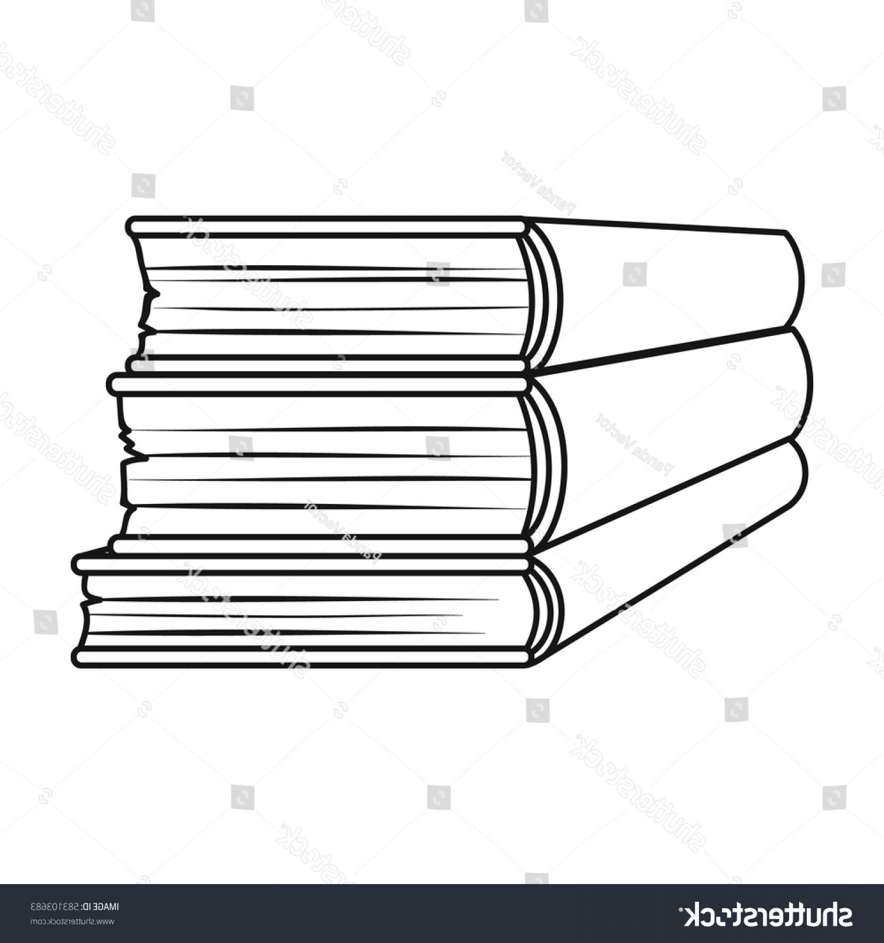 1800x1920 Stack Books Icon Outline Style Isolated Soidergi