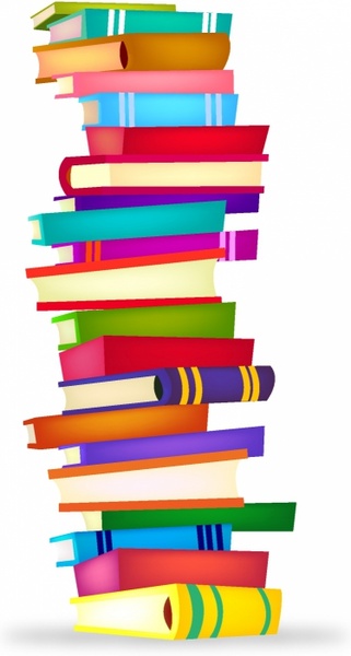 321x600 Tall Stack Of Books Free Vector In Adobe Illustrator