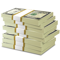 256x256 Stack Of Money Icons