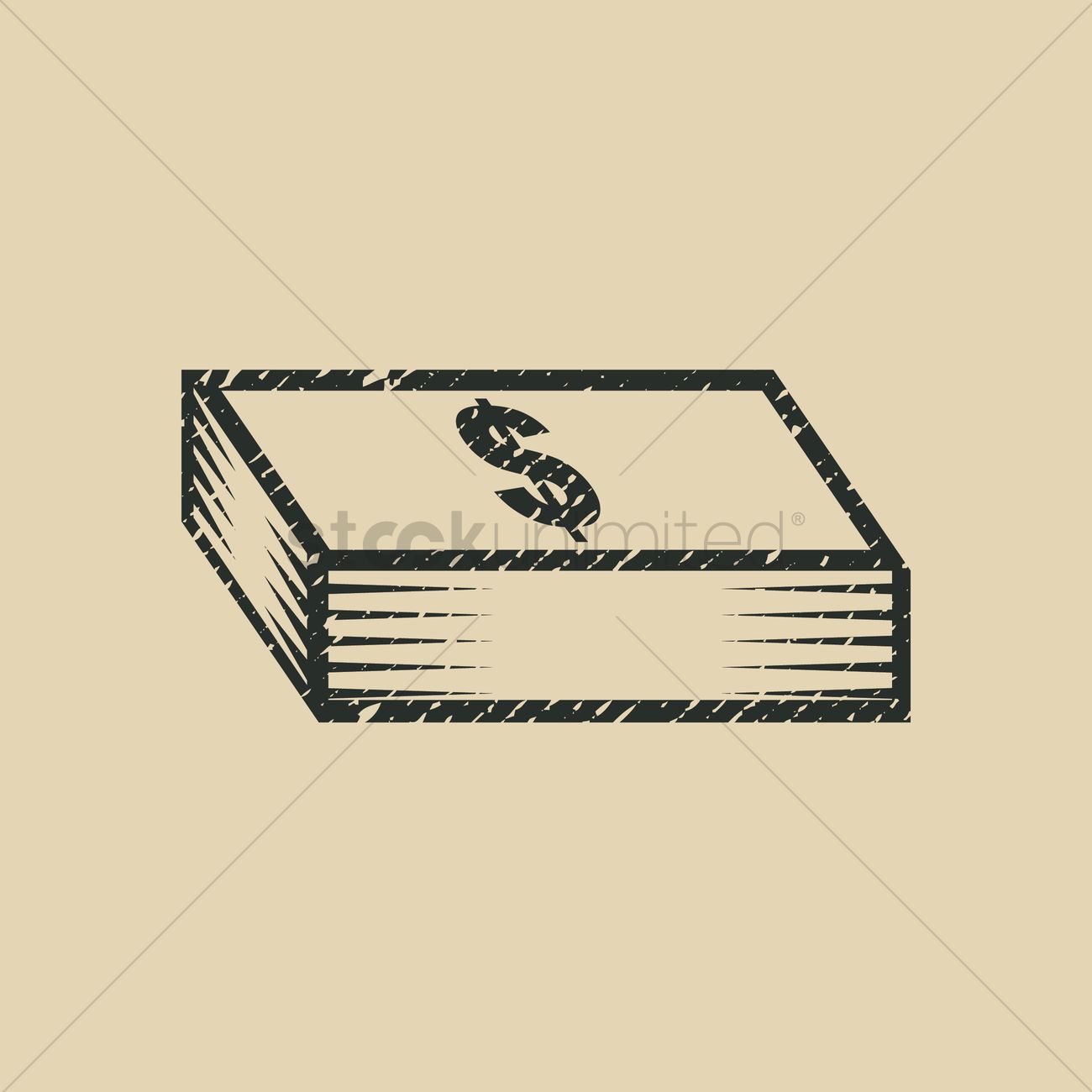 1300x1300 A Stack Of Money Icon Vector Image