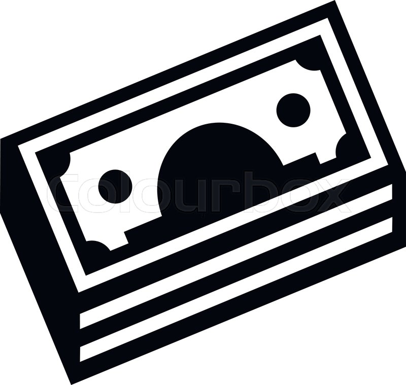 800x759 Stack Money Icon Simple Illustration Stock Vector Colourbox