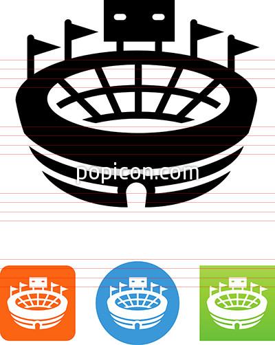 400x502 Stadium With Scoreboard Icon