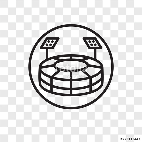 500x500 Stadium Icons Isolated On Transparent Background Modern