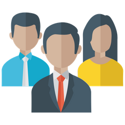 256x256 Office Staff Icon Of Flat Style