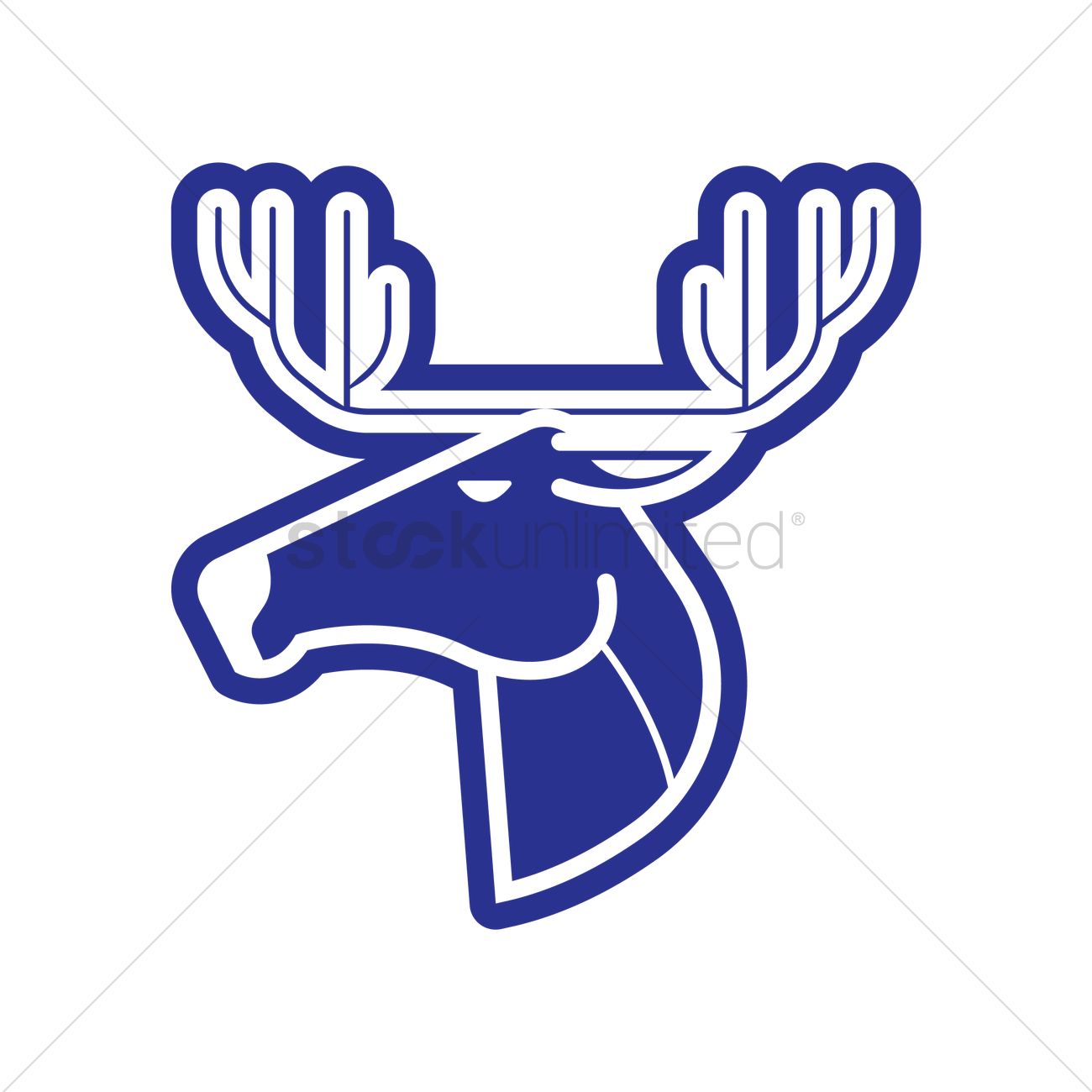 1300x1300 Stag Icon Vector Image