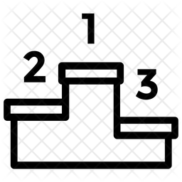 256x256 Prize Stage Icon Of Line Style