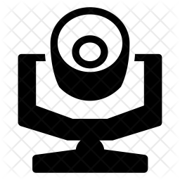 256x256 Stage Light Icon Of Glyph Style