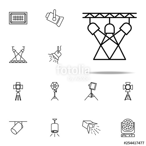 500x500 Light For The Stage Icon Spotlight Icons Universal Set For Web