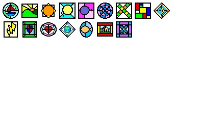 390x260 Stained Glass Iconset