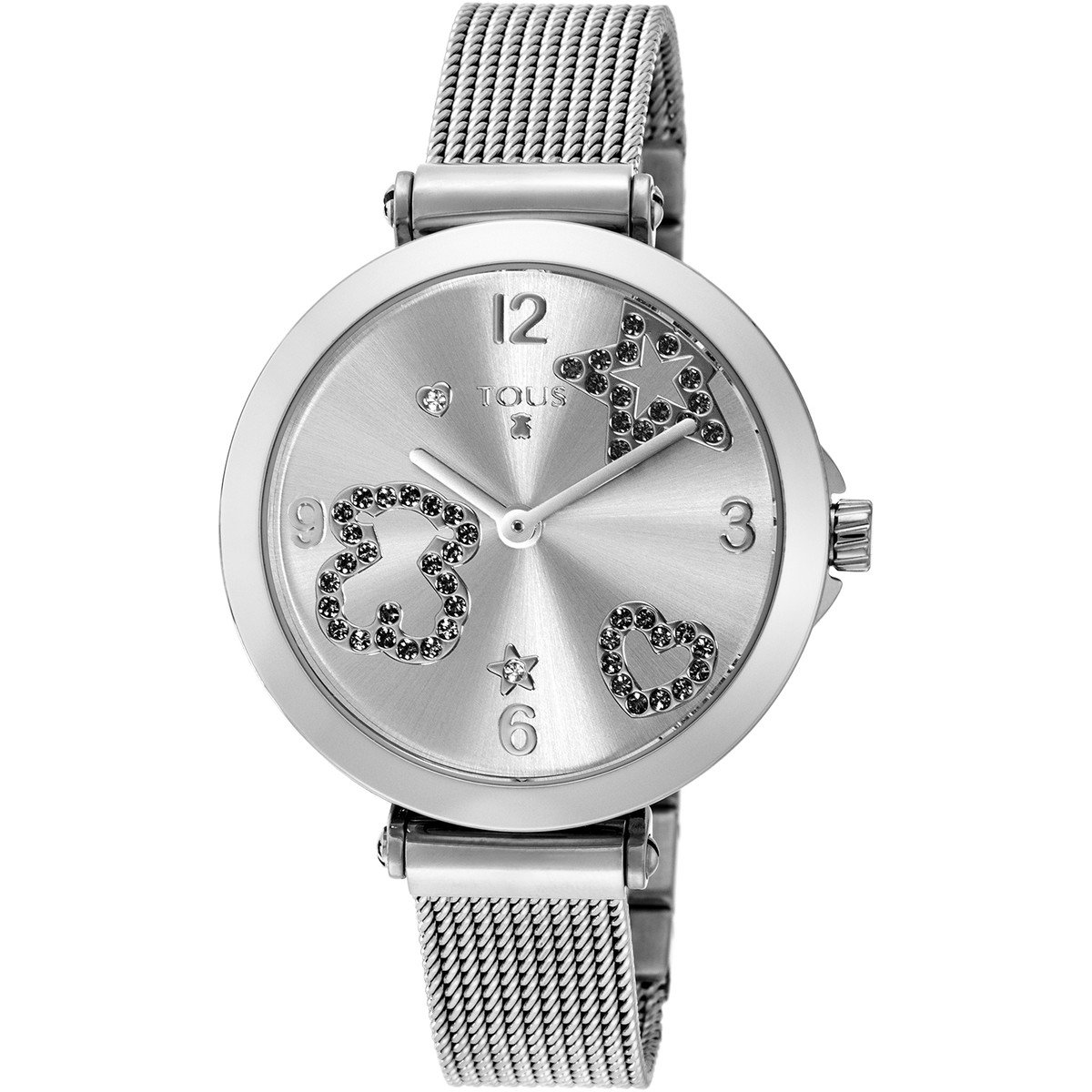 1200x1200 Steel Icon Mesh Watch With Spinels