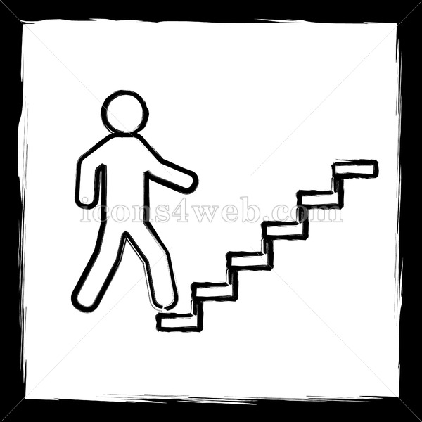 600x600 Businessman On Stairs