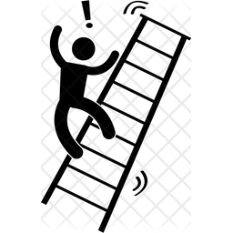 256x256 Fall Down From Stairs Icon Of Glyph Style