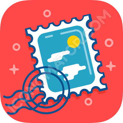 409x409 Postal Stamp Icon