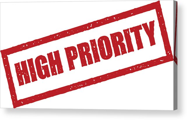 642x414 Red Rubber Stamp Icon On Transparent Background Acrylic Print