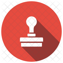 256x256 Stamp Icon Of Glyph Style