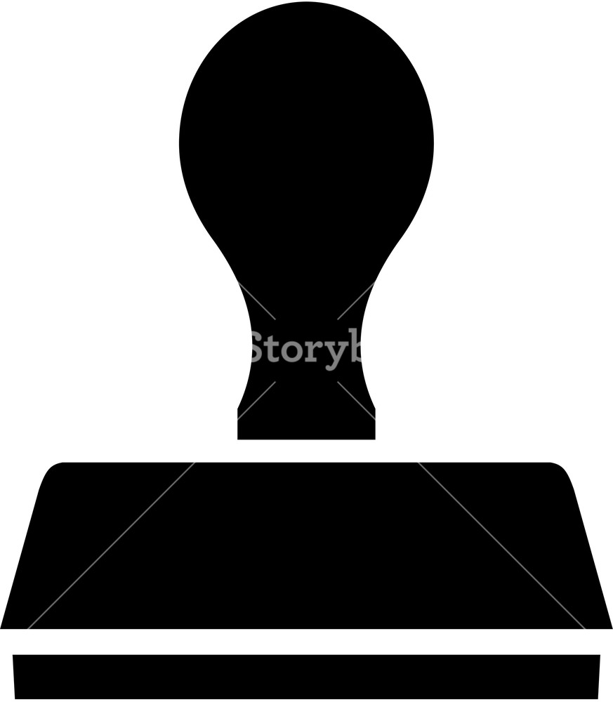 873x1000 Stamp Icon Symbol Royalty Free Stock Image