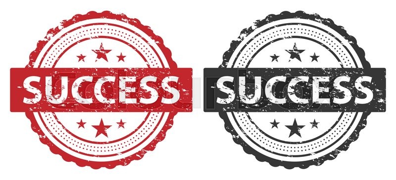 800x365 Success Grunge Stamp Stamp Icon Art Stock Vector Colourbox