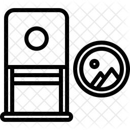 256x256 Stamp Icon Of Line Style