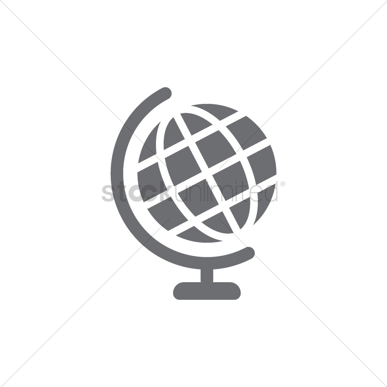 1300x1300 Globe Stand Icon Vector Image