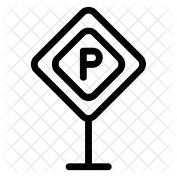 256x256 Parking Stand Icon Of Line Style