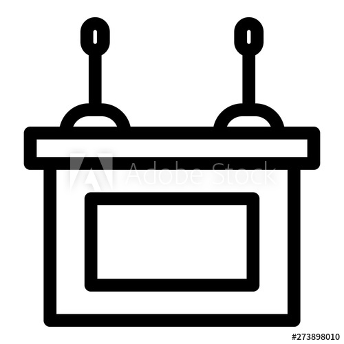 500x500 Speaker Stand Icon Outline Speaker Stand Vector Icon For Web