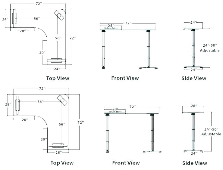740x565 Standard Size Desk