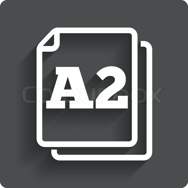 800x800 Paper Size Standard Icon Stock Vector Colourbox