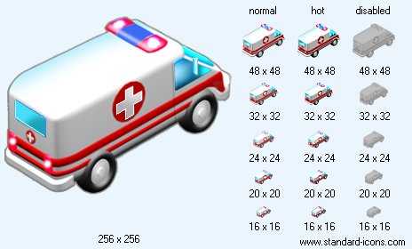464x280 Ambulance Icon Standard Transport Icons