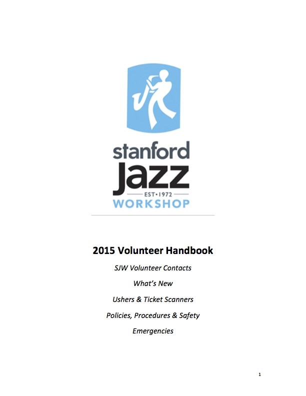 Icon Volunteer Handbook Stanford Jazz 612x792 Icon Volunteer Handbook Stanford Jazz