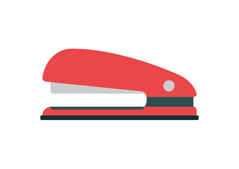 800x566 Stapler Flat Vector Icon