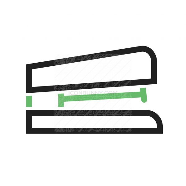 600x600 Stapler Line Green Black Icon