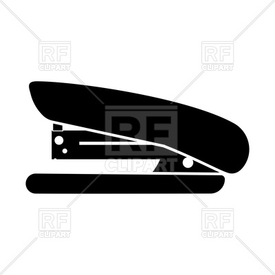 400x400 Stapler Black Icon On White Background Vector Image Of Industrial