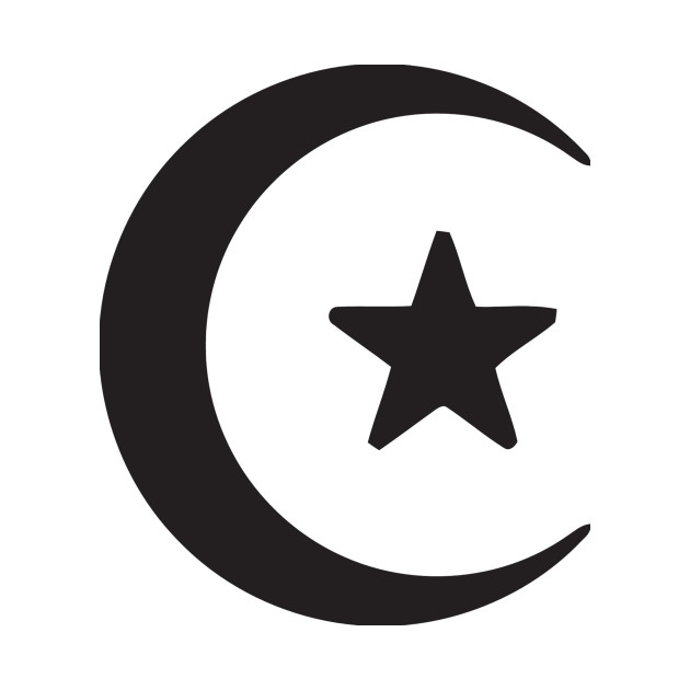 630x630 Crescent Moon Star Symbol Logo Icon Silhouette Emoticon