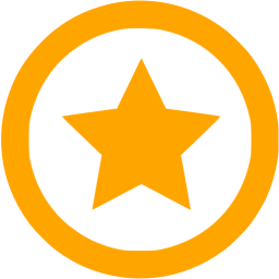 256x256 Orange Star Icon