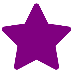 256x256 Free Purple Rating Star Icon