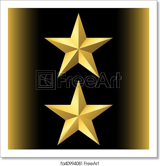 561x581 Free Art Print Of Gold Star Icon Gold Star Icon Set Pentagonal