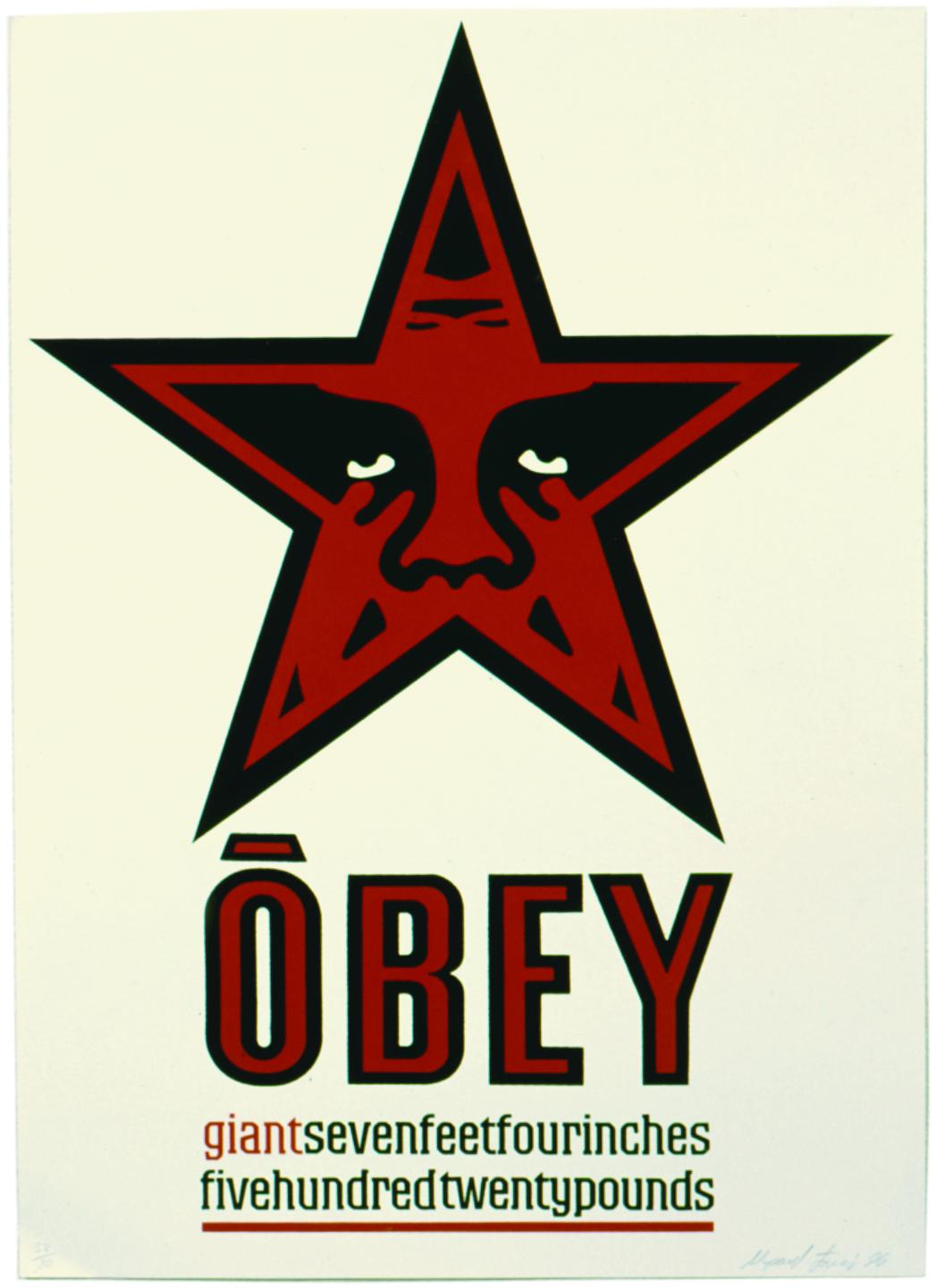 1047x1441 Obey Star Letterpress