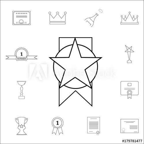 500x500 Order Star Icon Set Of Prizes Icons Web Icons Premium Quality