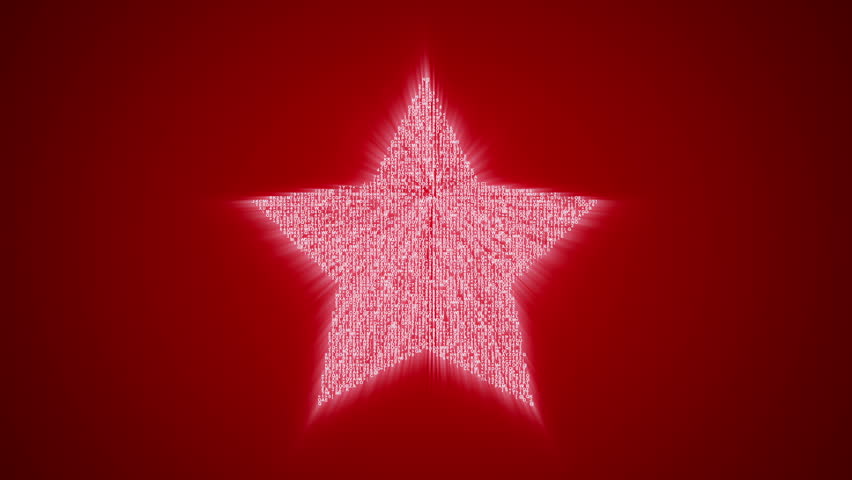852x480 And Symbols Form Star Icon On Red Background