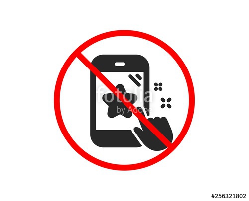 500x405 No Or Stop Star Rating Icon Feedback Phone Sign Customer