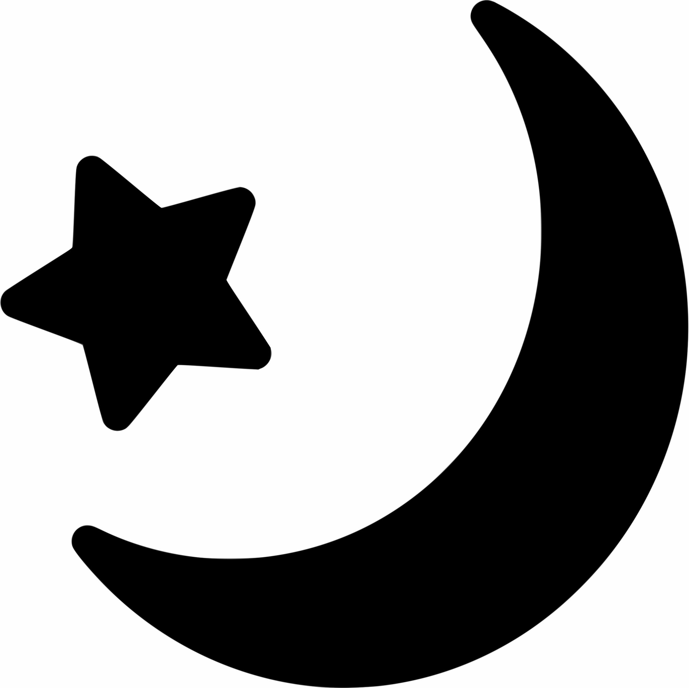 2403x2400 Moon And Star Icon Icons Png