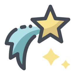 256x256 Shooting Star Icons