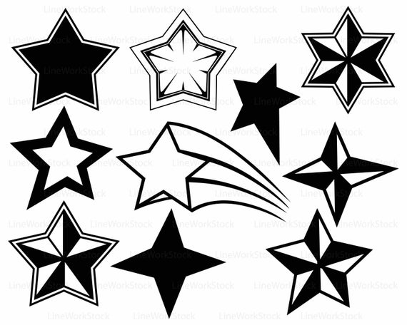 570x456 Star Icon Svgstar Clipartstar Svgstar Silhouettestar Etsy