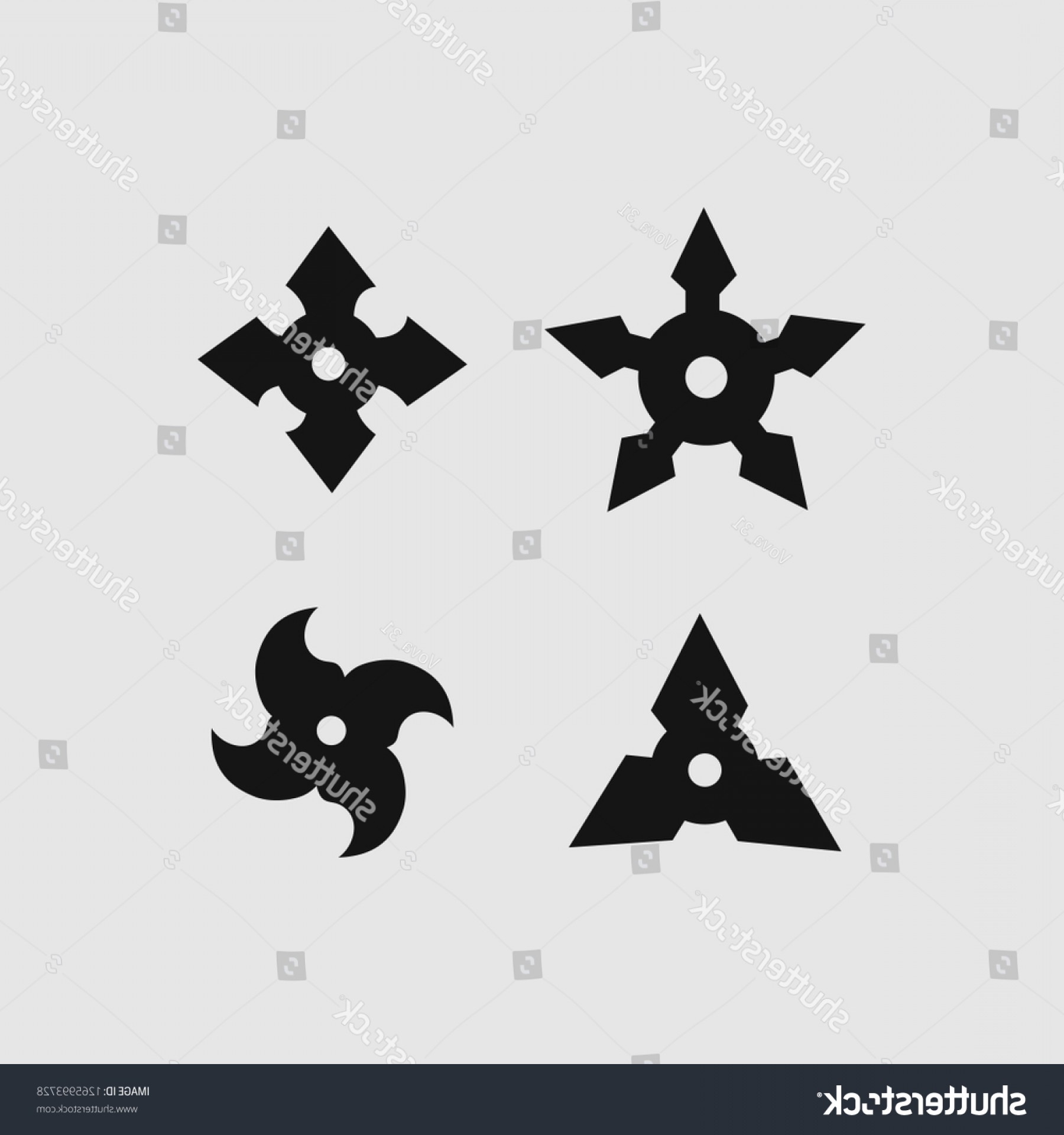 1800x1920 Ninja Star Icon Set On White Handandbeak