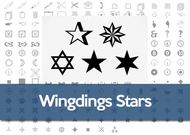 621x441 Wingdings Star Symbol How To Make A Star In Windows