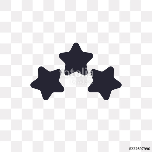 500x500 Star Icon On Transparent Background Modern Icons Vector
