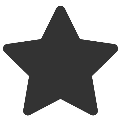 512x512 Black Star Icon