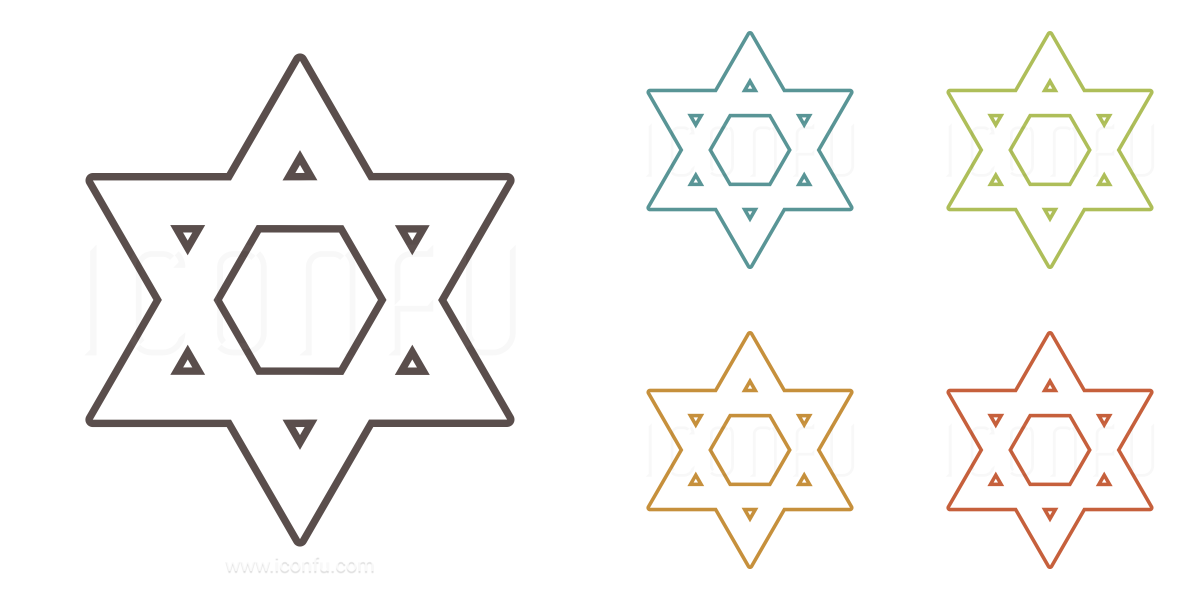 1200x600 Star Of David Icon