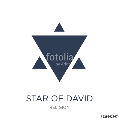 500x500 Star Of David Icon Trendy Flat Vector Star Of David Icon On White