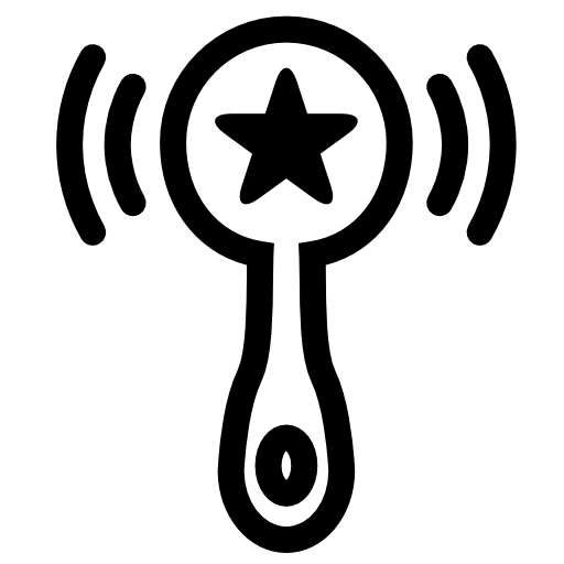 512x512 Rattle With A Star Shape Free Vector Icons Designed